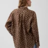 Camicia oversize in 100% lino