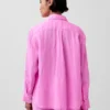 Camicia oversize in 100% lino