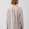 Camicia oversize in 100% lino
