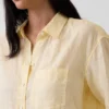 Camicia oversize in 100% lino