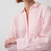 Camicia oversize in 100% lino