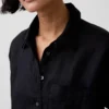 Camicia oversize in 100% lino