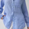 Camicia oversize in 100% lino