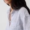 Camicia oversize in 100% lino