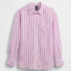 Camicia oversize in 100% lino