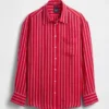 Camicia oversize in 100% lino