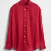 Camicia oversize in 100% lino