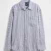 Camicia oversize in 100% lino