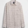 Camicia oversize in 100% lino
