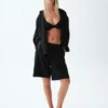 Camicia oversize in 100% lino