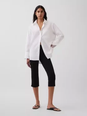 Camicia oversize in cotone biologico Oxford