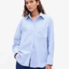 Camicia oversize in cotone biologico Oxford