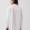 Camicia oversize in cotone biologico Oxford