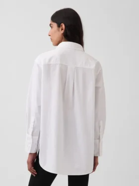 Camicia oversize in cotone biologico Oxford