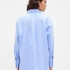 Camicia oversize in cotone biologico Oxford