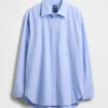 Camicia oversize in cotone biologico Oxford