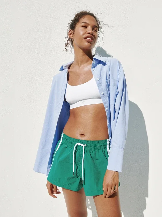 Camicia oversize in cotone biologico Oxford