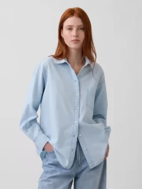 Camicia oversize in denim