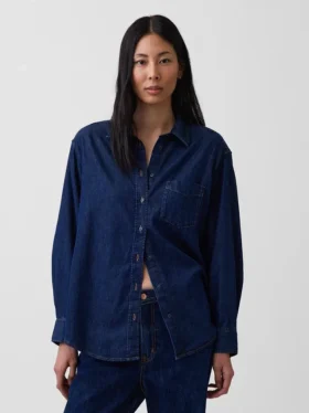 Camicia oversize in denim