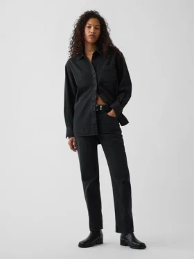 Camicia oversize in denim
