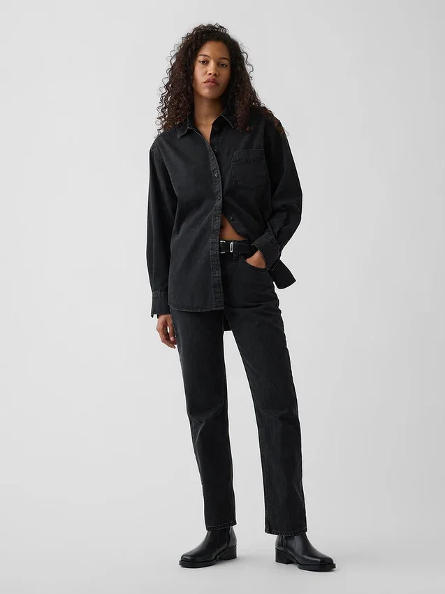 Camicia oversize in denim