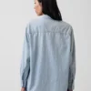 Camicia oversize in denim