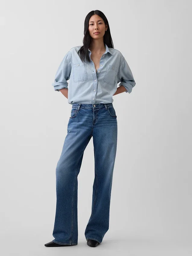 Camicia oversize in denim