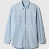 Camicia oversize in denim