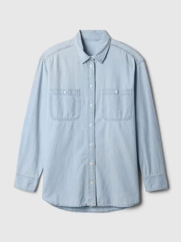 Camicia oversize in denim