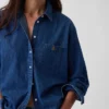 Camicia oversize in denim