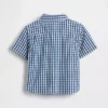 Camicia oversize in denim a quadretti per neonato & bebè