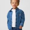 Camicia oversize in denim per neonato & bebè