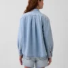 Camicia oversize in denim ultra morbido