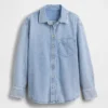 Camicia oversize in denim ultra morbido