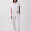 Camicia oversize in misto lino