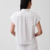 Camicia oversize in misto lino