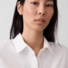 Camicia oversize in misto lino