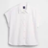 Camicia oversize in misto lino