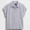 Camicia oversize in misto lino