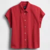 Camicia oversize in misto lino