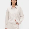 Camicia oversize in misto lino e cotone
