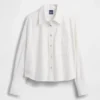 Camicia oversize in misto lino e cotone