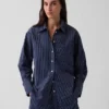 Camicia oversize in popeline di cotone biologico