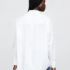 Camicia oversize in popeline di cotone biologico