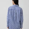 Camicia oversize in popeline di cotone biologico