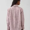 Camicia oversize in popeline di cotone biologico