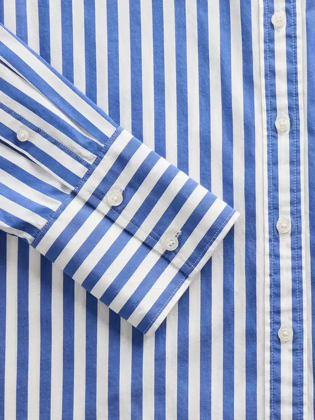 Camicia oversize in popeline di cotone biologico