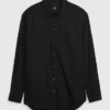Camicia oversize in popeline di cotone biologico