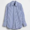 Camicia oversize in popeline di cotone biologico