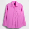 Camicia oversize in popeline di cotone biologico